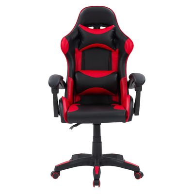Cadeira de jogo de computador de ferro com apoio de pé para máximo conforto e suporte