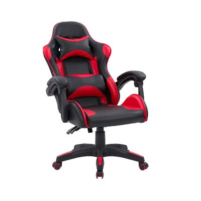Cadeira de jogo de computador de ferro com apoio de pé para máximo conforto e suporte