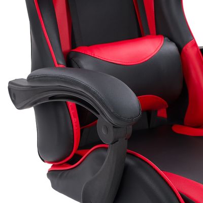 Cadeira de jogo de computador de ferro com apoio de pé para máximo conforto e suporte