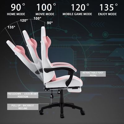 Cadeira de jogos ALINUNU traseiro alto Ergonomico e 300 libras Recomendação de peso máximo