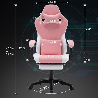 Cadeira de jogos ALINUNU traseiro alto Ergonomico e 300 libras Recomendação de peso máximo