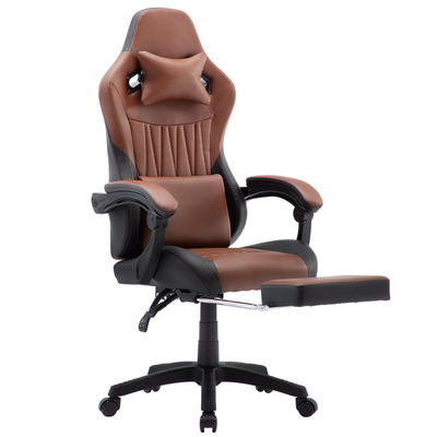 Cadeira giratória ALINUNU Cadeira de jogos de costas altas Cadeira de escritório de couro Cadeira de corrida Executivo ergonômico
