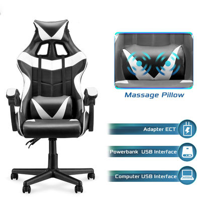 Cadeira de jogo de corrida personalizada de cor com suporte lombar e 3 elevadores de gás
