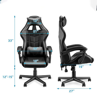 35.2 lbs item peso corrida cadeira de jogos com suporte lombar traseiro alto design ergonômico