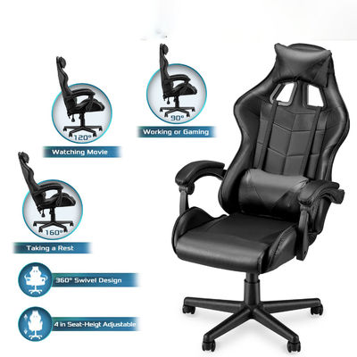 35.2 lbs item peso corrida cadeira de jogos com suporte lombar traseiro alto design ergonômico
