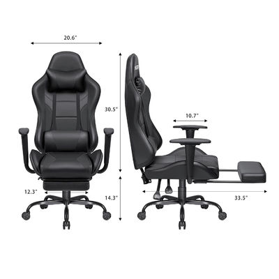 Serviços personalizados Cadeira de jogos de corrida ALINUNU para adultos Cadeira giratória Dimensões do produto
