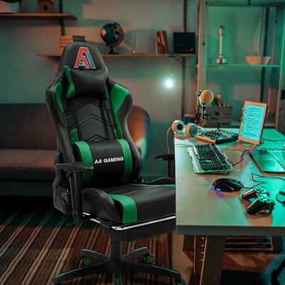 Cadeira de corrida de computador ergonômica de costas altas 300 libras Recomendação de peso máximo