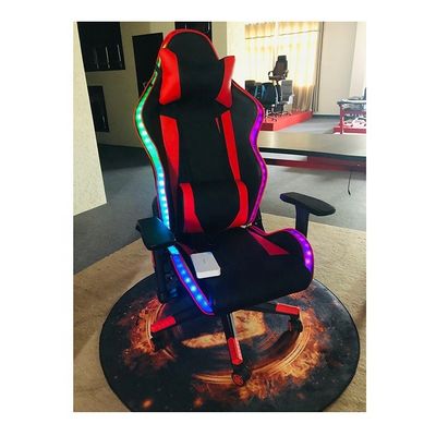 Cadeira de jogos RGB LED Cadeira giratória confortável e profissional para comercial