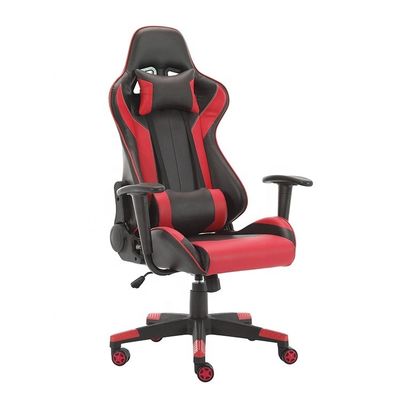 Cadeira de jogos de tecido sintético de couro 2022 com rodas reclinadas PC Gamer Racing Style