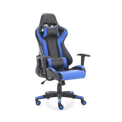 Cadeira de jogos de tecido sintético de couro 2022 com rodas reclinadas PC Gamer Racing Style