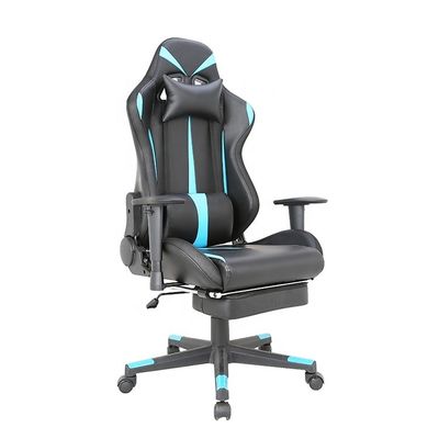 Pronto para o Envio Cadeira Rocker de Couro Original Preto e Azul para Mobiliário de Escritório