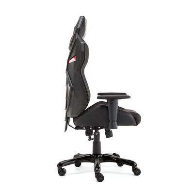 Cadeira de escritório de estilo de corrida de couro genuíno com malha de plástico e cadeira de elevação em design