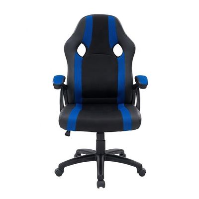 Cadeiras de videojogos Cadeira de escritório ergonômica com couro sintético e espuma de memória