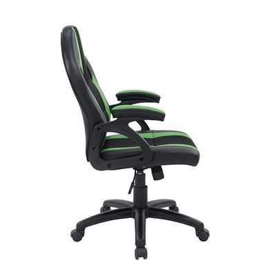 Cadeiras de videojogos Cadeira de escritório ergonômica com couro sintético e espuma de memória