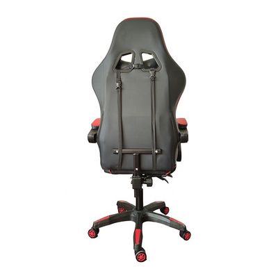 Luxo colorido cadeira reclinável de corrida de PVC com assento de couro genuíno altura 54cm