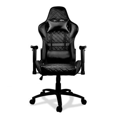Cadeira de escritório executivo Cadeira de jogo de estilo moderno com apoio de braço 2D e material de ferro