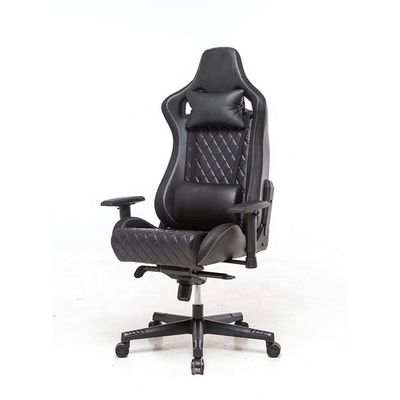 Cadeira de escritório executivo Cadeira de jogo de estilo moderno com apoio de braço 2D e material de ferro
