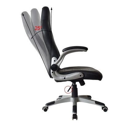 Cadeira de jogos personalizada acessível com bloqueio de inclinação e conforto ergonômico de espuma moldada