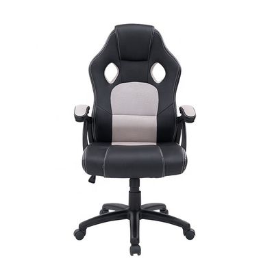 Cadeira giratória executiva de couro sintético para escritórios de jogos Estações de trabalho ergonómicas