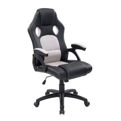Cadeira giratória executiva de couro sintético para escritórios de jogos Estações de trabalho ergonómicas