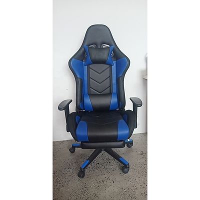 Mobiliário estilo de corrida cadeira de jogos de couro PU reclinável com suporte lombar de massagem