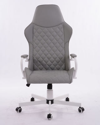 320 Kd Branco Base de Estrela de Metal Giratória Ergonômica Luxúria de Escritório Chefe de Cadeira com Gaslift