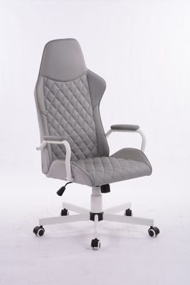 320 Kd Branco Base de Estrela de Metal Giratória Ergonômica Luxúria de Escritório Chefe de Cadeira com Gaslift