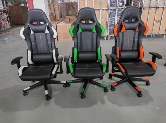 Cadeira de jogos de corrida ALINUNU Cadeira giratória de escritório com ajuste de altura Cadeira de jogos de computador