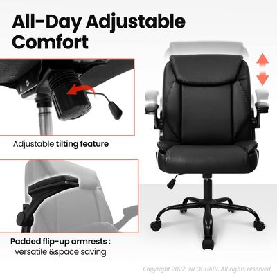 Cadeira de jogo ergonômica de embalagem de correio com altura ajustável e apoio nas costas