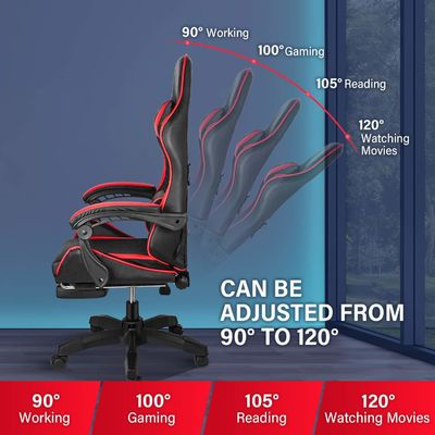 Modern Design Racing PC Computer Gaming Chair com apoio de pés e apoio de cabeça 33,95 libras