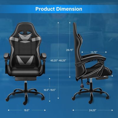 Venda direta de cadeira de jogos com características ajustáveis 21 &quot;D x 46&quot; W x 23&quot; H Mail Packing Y