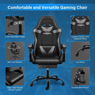 Venda direta de cadeira de jogos com características ajustáveis 21 &quot;D x 46&quot; W x 23&quot; H Mail Packing Y