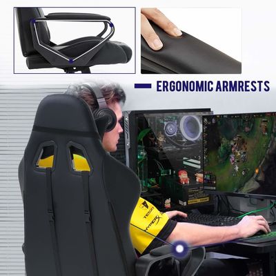 Cadeira de corrida de computador para mulheres Homens 31 libras Peso do item Material do quadro de nylon