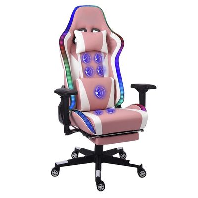 Melhore a sua experiência de jogo com um confortável banco de computador e apoio de pé