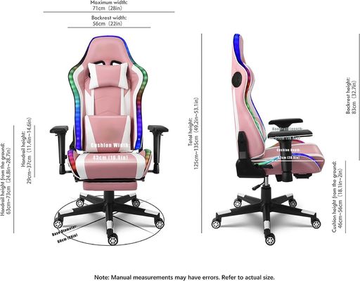Melhore a sua experiência de jogo com um confortável banco de computador e apoio de pé