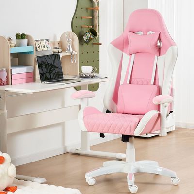 Cadeira de jogos de cor personalizada grande e alta recliner para experiência de corrida ergonômica