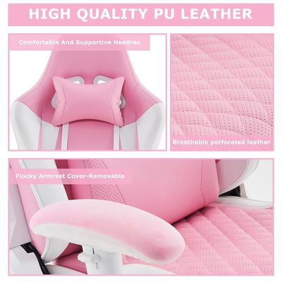 Cadeira de jogos de cor personalizada grande e alta recliner para experiência de corrida ergonômica