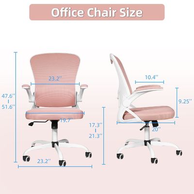 Cadeira de escritório de malha Design ergonômico Altura ajustável para casa e escritório