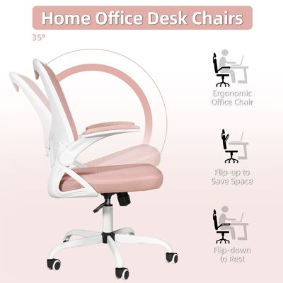 Cadeira de escritório de malha Design ergonômico Altura ajustável para casa e escritório