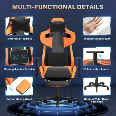 OEM ODM Cadeiras de escritório de jogos ergonômicos aceitáveis com suporte lombar