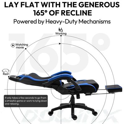 Mesa de escritório cadeira de jogos ergonômica com apoio de pé embalagem de correio de couro