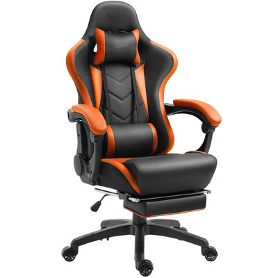 Cadeira giratória de design moderno Cadeira de jogo com apoio de pé e características ajustáveis