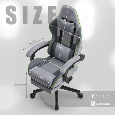 Cadeira de computador de escritório ergonômica grande e alta com elevador de gás
