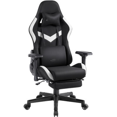 Cadeira de jogos de escritório com almofada de mola de bolso e apoios de braço 4D de altura ajustável