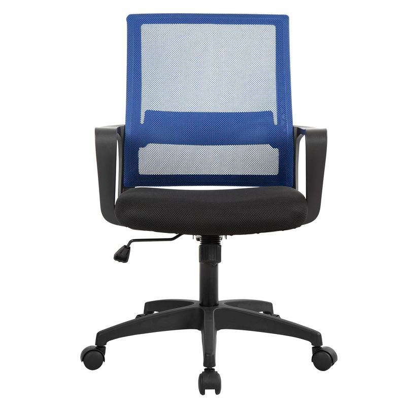 Cadeira de escritório de malha giratória ergonômica de cor personalizada com tipo e design de ferro