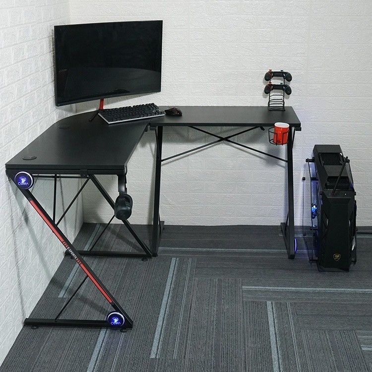Mesa de jogos ergonômica Altura Ajustável Mesa de jogos com luz com L*W*H 1300*500*782mm