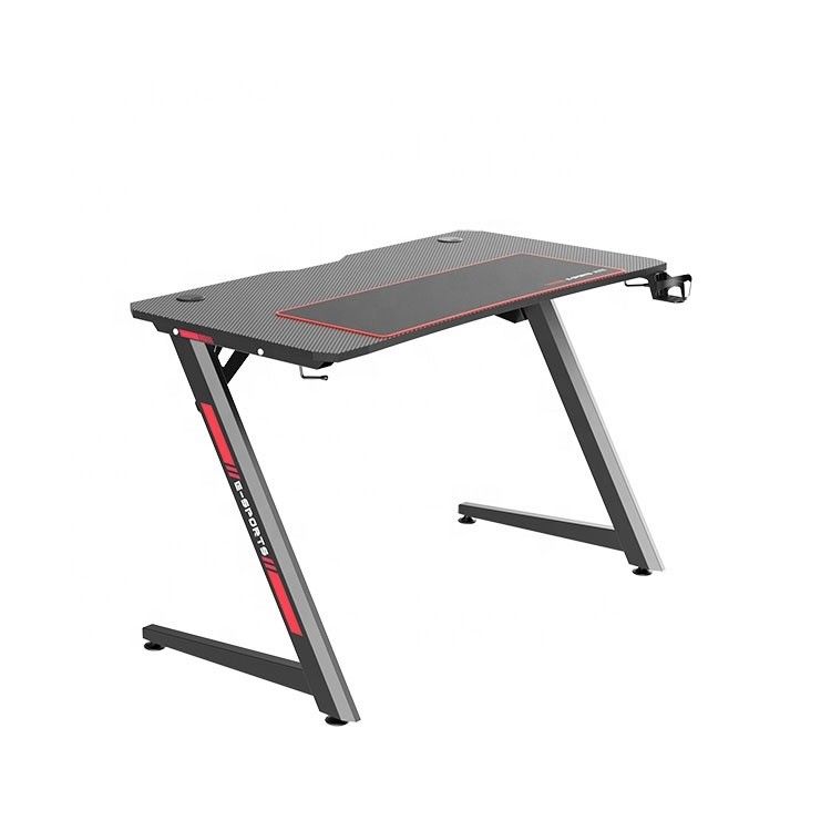 Z Mesa de jogos Mesa de computador com luta RGB LED Luz respiratória para o espaço de trabalho em casa