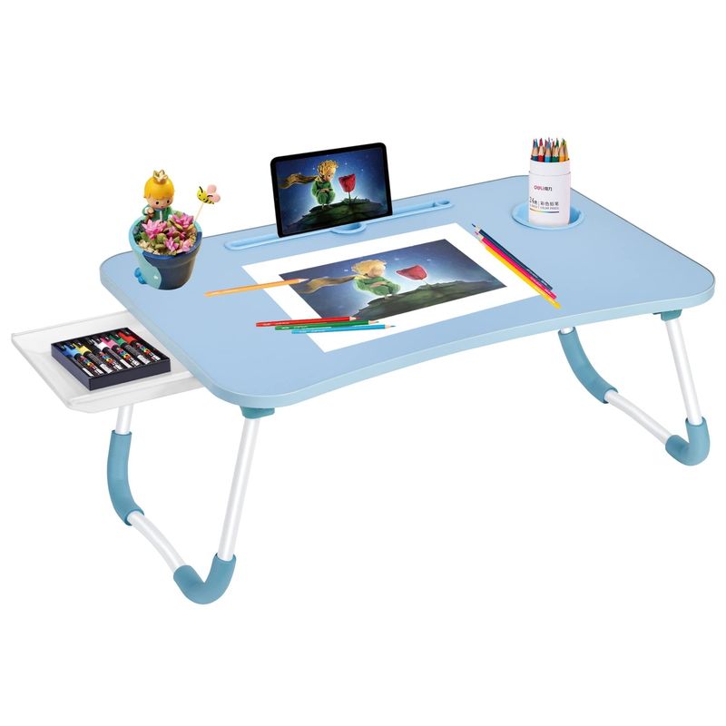 Hotel Restaurante Banquete Casa Portátil Desembaçável Lap Desk Cama Tray com suporte de copo