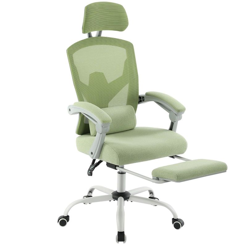Cadeira de escritório de malha traseira com funções giratórias e reclináveis 34,4 libras Design moderno