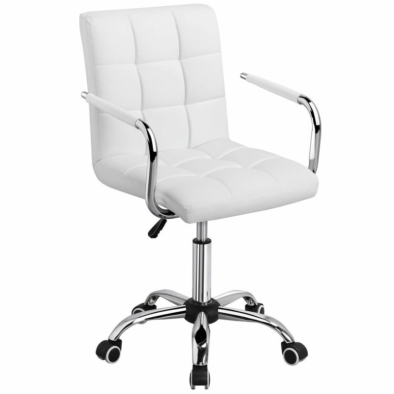 Cadeira de escritório de couro ajustável perfeita para ambientes de trabalho modernos e elegantes